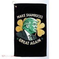 Irish American Funny Make St. Patrick’S Day Great Again Golf Towel thumb 0