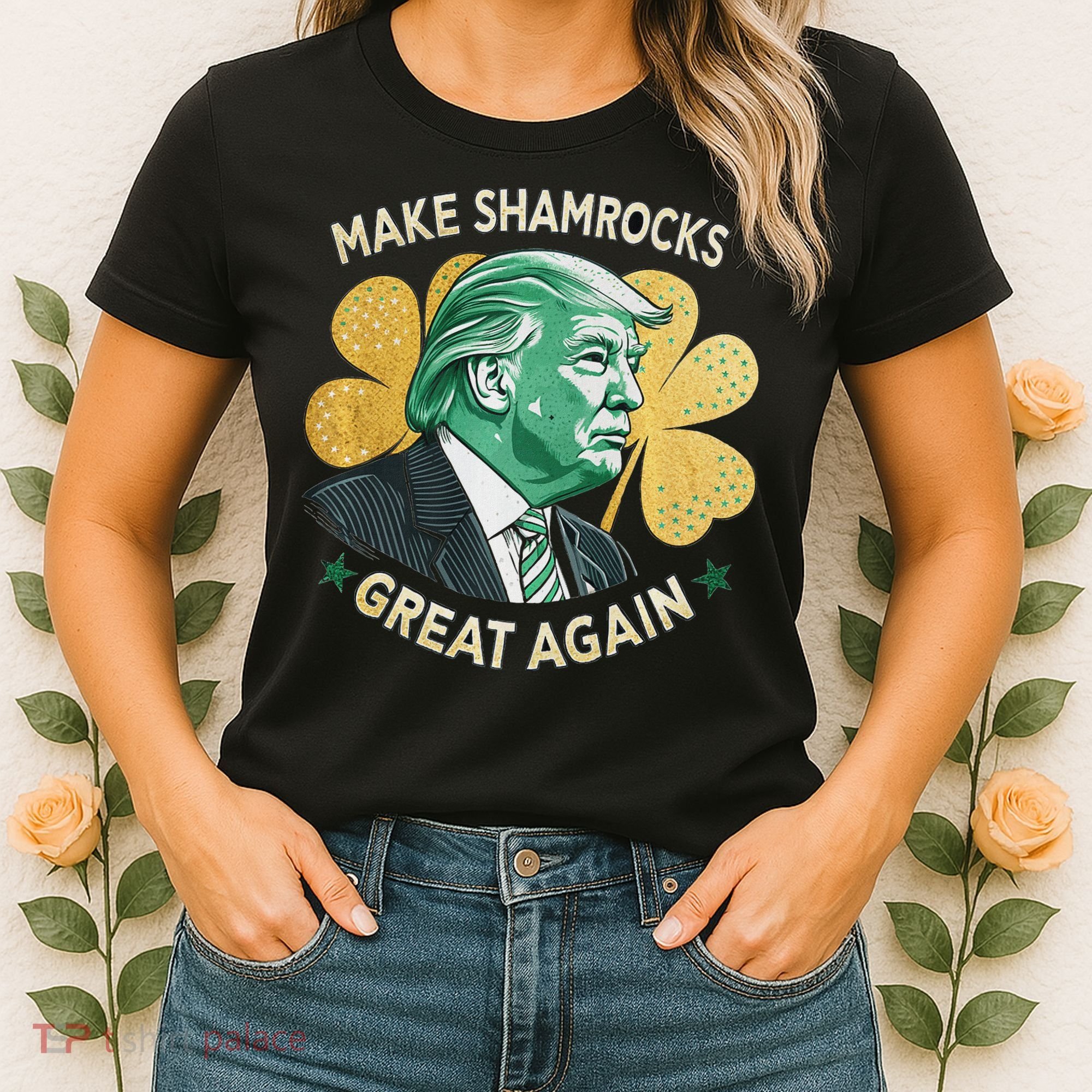 Irish American Funny Make St. Patrick’S Day Great Again Women's T-Shirt