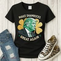 Irish American Funny Make St. Patrick’S Day Great Again Women's T-Shirt thumb 3