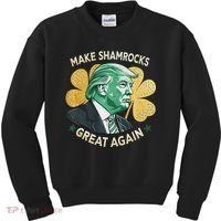 Irish American Funny Make St. Patrick’S Day Great Again Kids Sweatshirt thumb 0