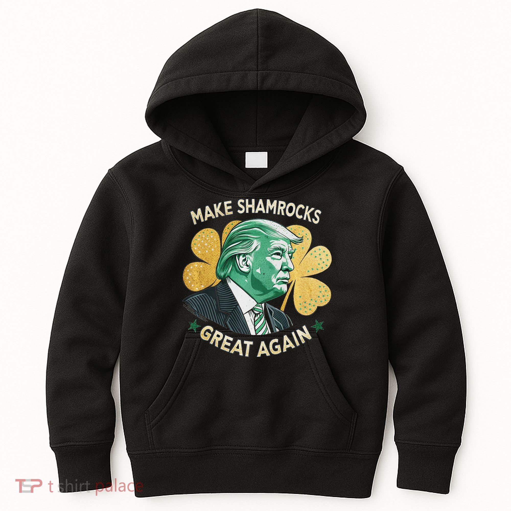 Irish American Funny Make St. Patrick’S Day Great Again Kids Hoodie