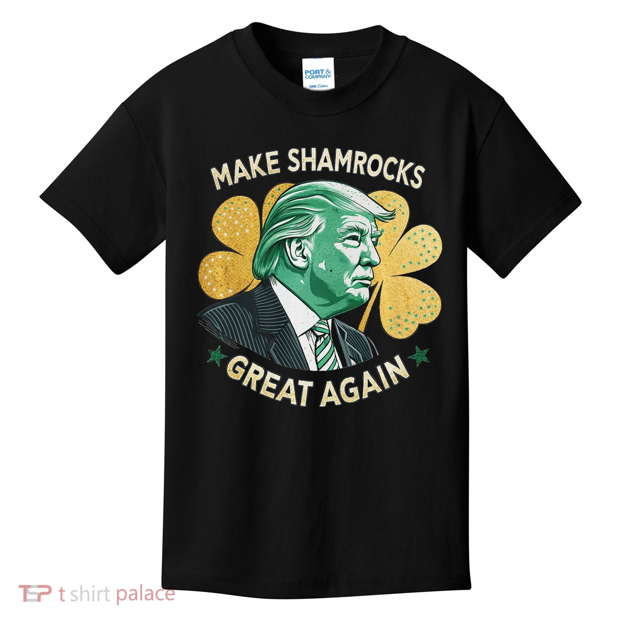 Irish American Funny Make St. Patrick’S Day Great Again Kids T-Shirt