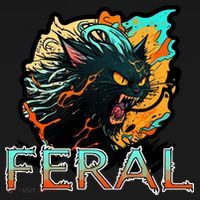 I Am Feral Cat Orange And Yellow Women's Hoodie thumb 2