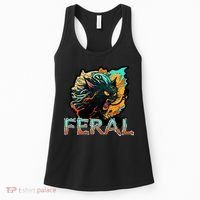 I Am Feral Cat Orange And Yellow Women's Tank Top thumb 0