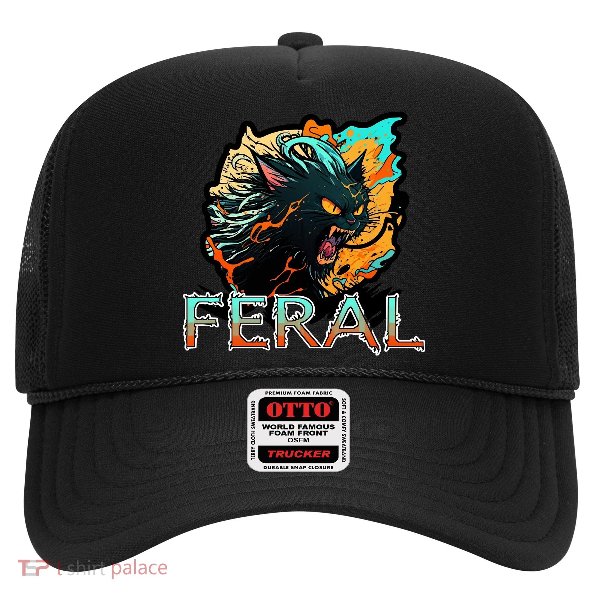 I Am Feral Cat Orange And Yellow Hat