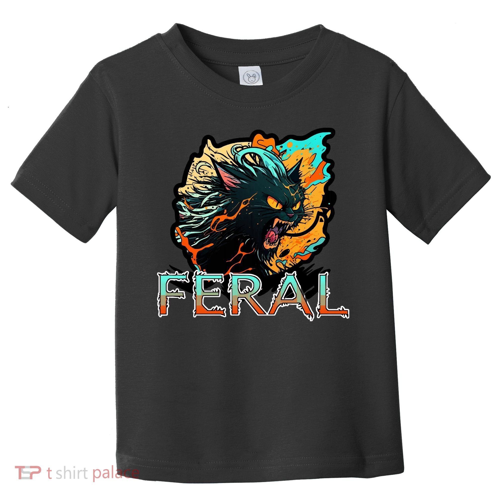 I Am Feral Cat Orange And Yellow Toddler T-Shirt