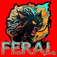 I Am Feral Cat Orange And Yellow Santa Hat thumb 1