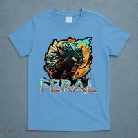 I Am Feral Cat Orange And Yellow T-Shirt thumb 4