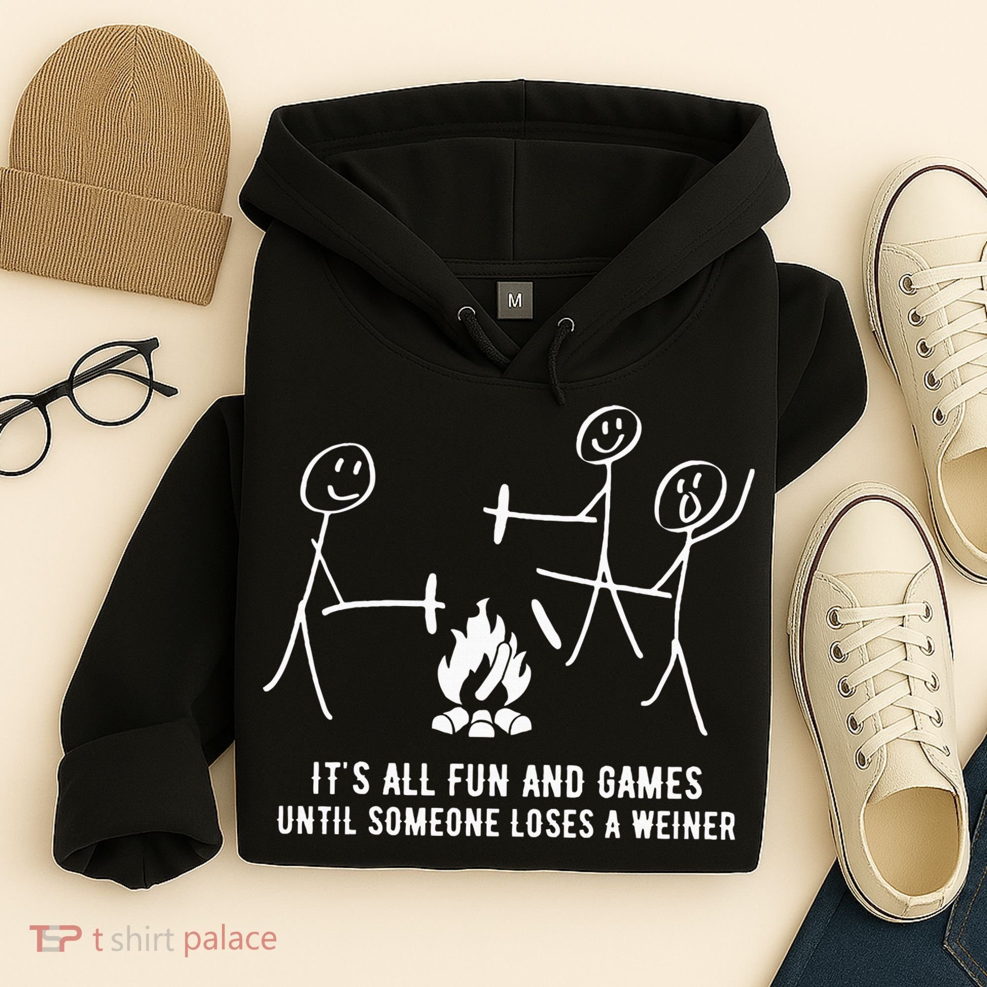 ItS All Fun And Games Until Someone Lose A Weiner Hoodie