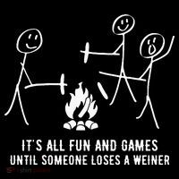 ItS All Fun And Games Until Someone Lose A Weiner Sweatshirt thumb 3