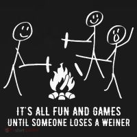 ItS All Fun And Games Until Someone Lose A Weiner Ornament thumb 1
