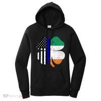 Irish American Flag Police St Patricks Day Saint Paddys Cool Gift Women's Hoodie thumb 0