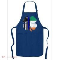 Irish American Flag Police St Patricks Day Saint Paddys Cool Gift Apron thumb 0