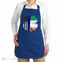 Irish American Flag Police St Patricks Day Saint Paddys Cool Gift Apron thumb 2