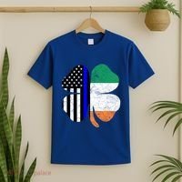 Irish American Flag Police St Patricks Day Saint Paddys Cool Gift T-Shirt thumb 2