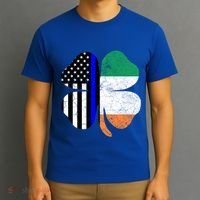 Irish American Flag Police St Patricks Day Saint Paddys Cool Gift T-Shirt thumb 3