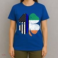 Irish American Flag Police St Patricks Day Saint Paddys Cool Gift T-Shirt thumb 4