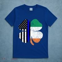 Irish American Flag Police St Patricks Day Saint Paddys Cool Gift T-Shirt thumb 5