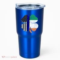 Irish American Flag Police St Patricks Day Saint Paddys Cool Gift Tumbler thumb 0