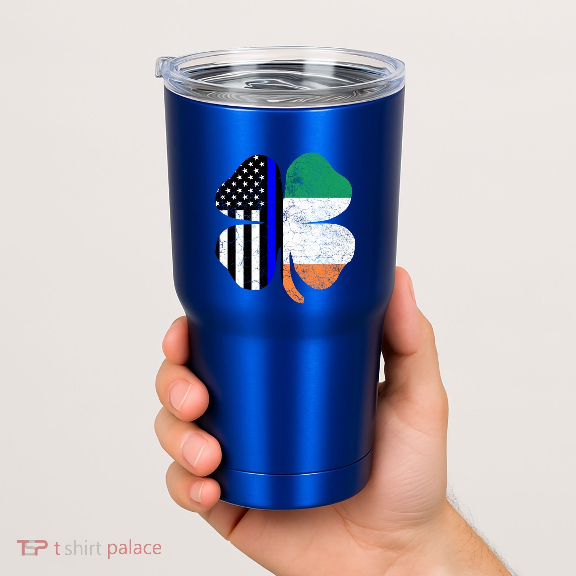 Irish American Flag Police St Patricks Day Saint Paddys Cool Gift Tumbler