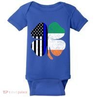 Irish American Flag Police St Patricks Day Saint Paddys Cool Gift Baby Bodysuit thumb 0