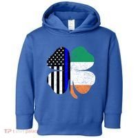 Irish American Flag Police St Patricks Day Saint Paddys Cool Gift Toddler Hoodie thumb 0