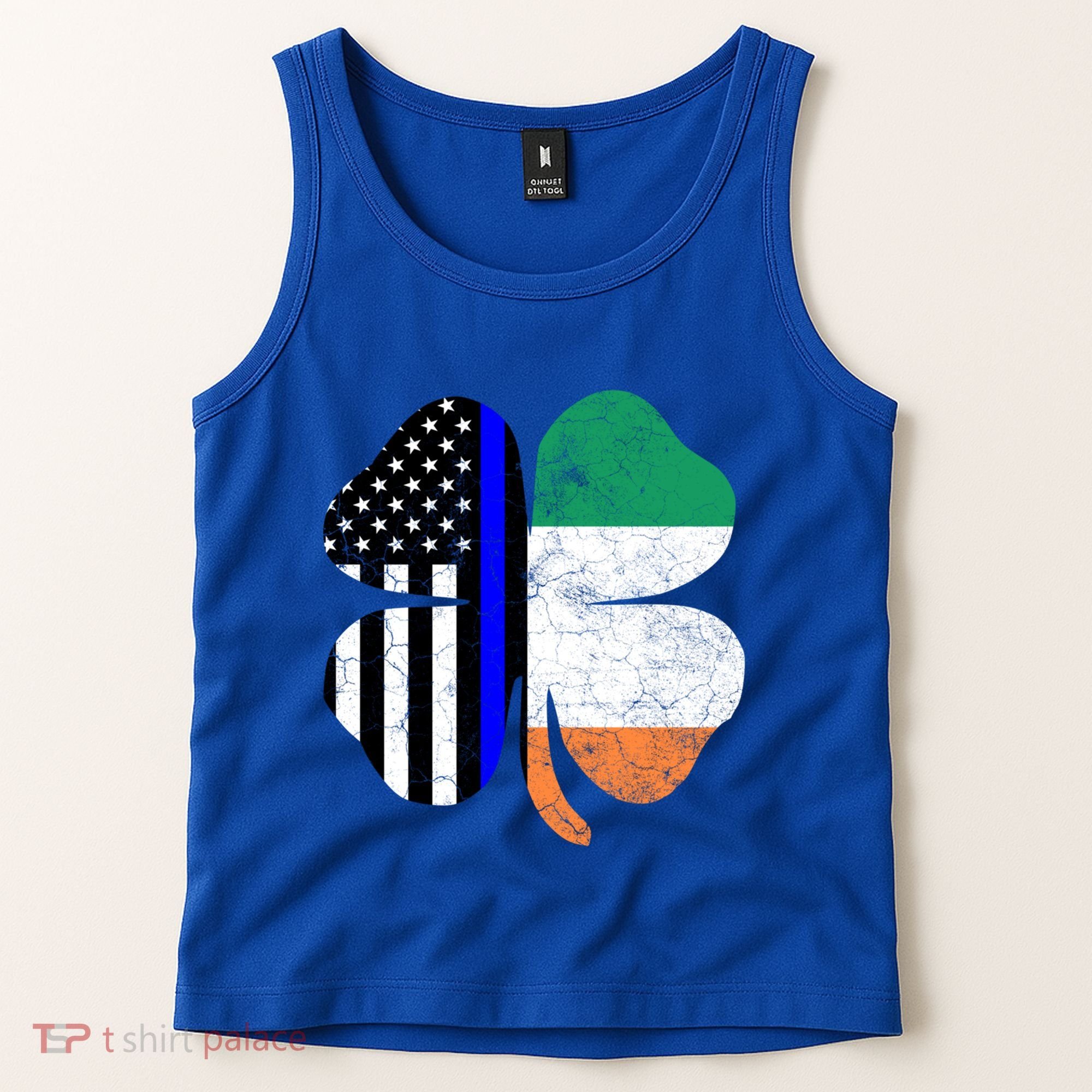 Irish American Flag Police St Patricks Day Saint Paddys Cool Gift Tank Top