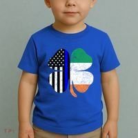 Irish American Flag Police St Patricks Day Saint Paddys Cool Gift Toddler T-Shirt thumb 2