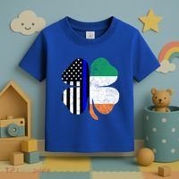 Irish American Flag Police St Patricks Day Saint Paddys Cool Gift Toddler T-Shirt thumb 3