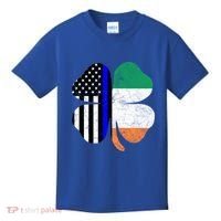 Irish American Flag Police St Patricks Day Saint Paddys Cool Gift Kids T-Shirt thumb 0
