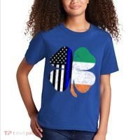 Irish American Flag Police St Patricks Day Saint Paddys Cool Gift Kids T-Shirt thumb 2