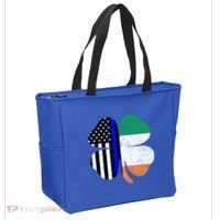 Irish American Flag Police St Patricks Day Saint Paddys Cool Gift Tote Bag thumb 2