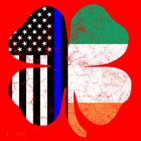 Irish American Flag Police St Patricks Day Saint Paddys Cool Gift Santa Hat thumb 1