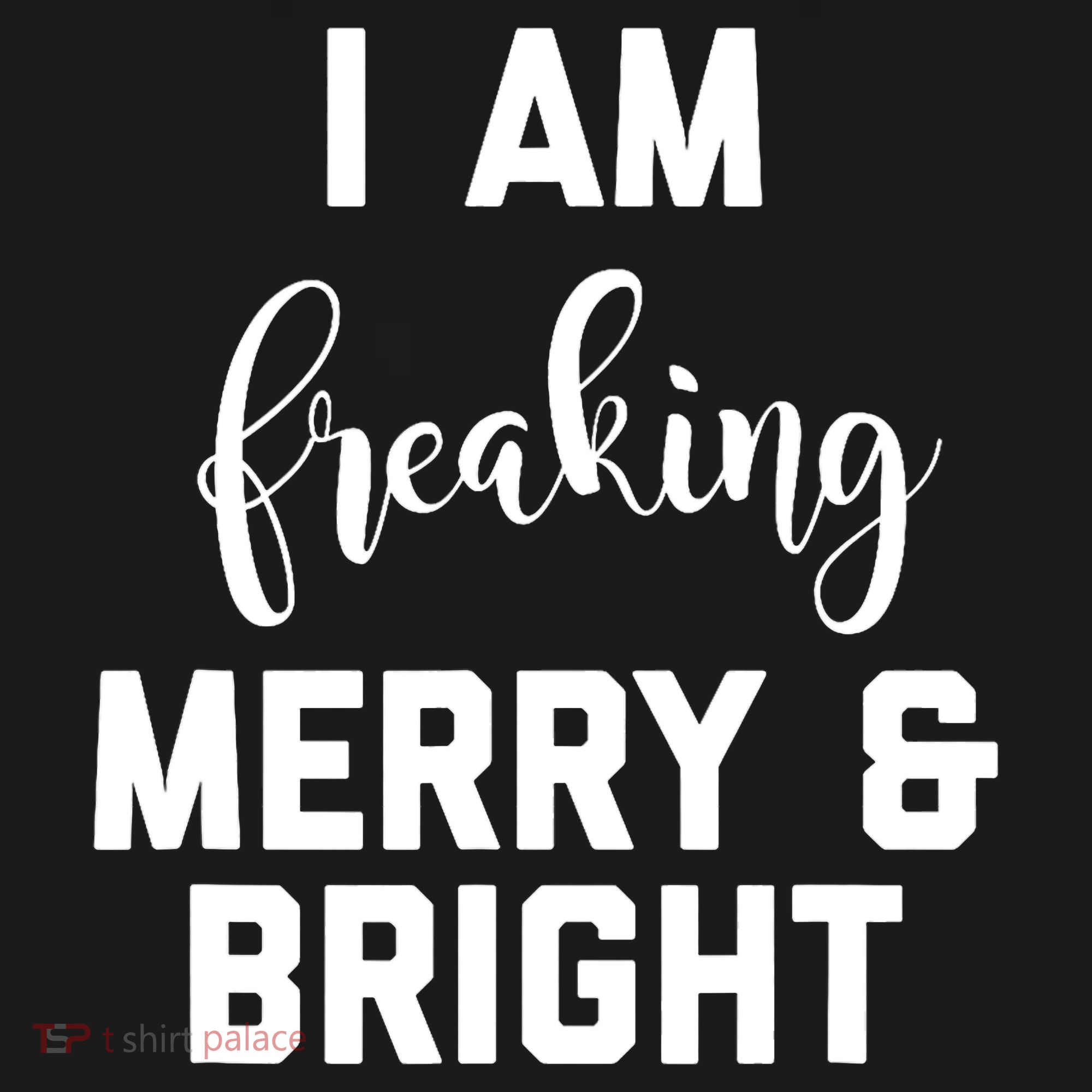I Am Freaking Merry And Bright Bad Mom Kids Hoodie