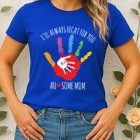 Ill Always Fight For You Ausome Mom Autism Awareness Women's T-Shirt thumb 2