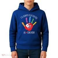 Ill Always Fight For You Ausome Mom Autism Awareness Kids Hoodie thumb 4
