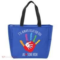 Ill Always Fight For You Ausome Mom Autism Awareness Tote Bag thumb 0