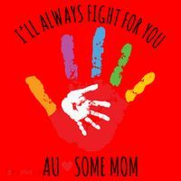Ill Always Fight For You Ausome Mom Autism Awareness Santa Hat thumb 1