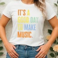 It's A Good Day To Make Music Funny Music Lover Teacher Women's T-Shirt thumb 2