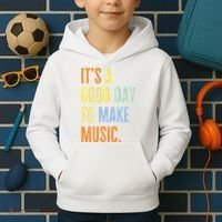It's A Good Day To Make Music Funny Music Lover Teacher Kids Hoodie thumb 2