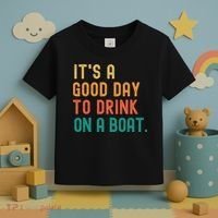 It's A Good Day To Drink On A Boat Toddler T-Shirt thumb 3