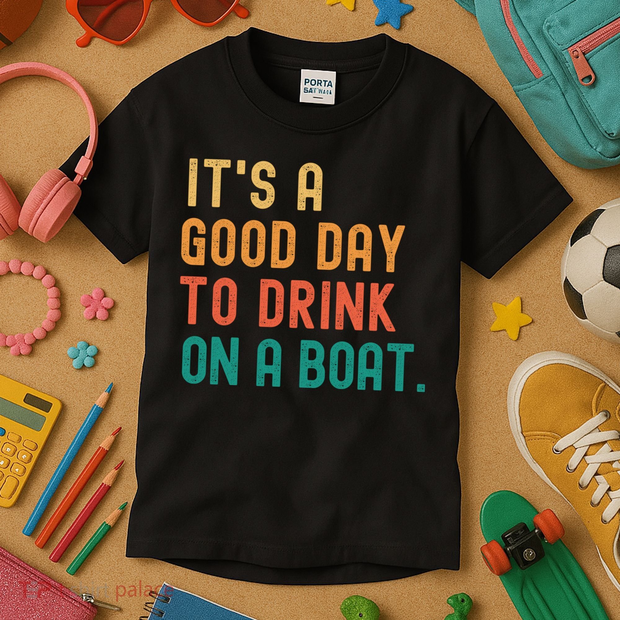 It's A Good Day To Drink On A Boat Kids T-Shirt