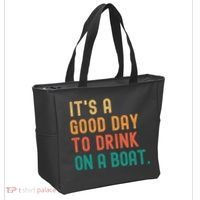 It's A Good Day To Drink On A Boat Tote Bag thumb 2