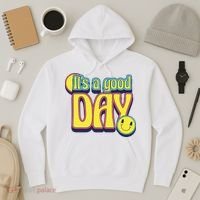 It's A Good Day Retro Positive Happy Hoodie thumb 3