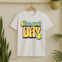 It's A Good Day Retro Positive Happy T-Shirt thumb 2