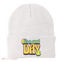 It's A Good Day Retro Positive Happy Beanie thumb 0