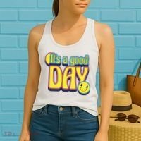It's A Good Day Retro Positive Happy Women's Tank Top thumb 2