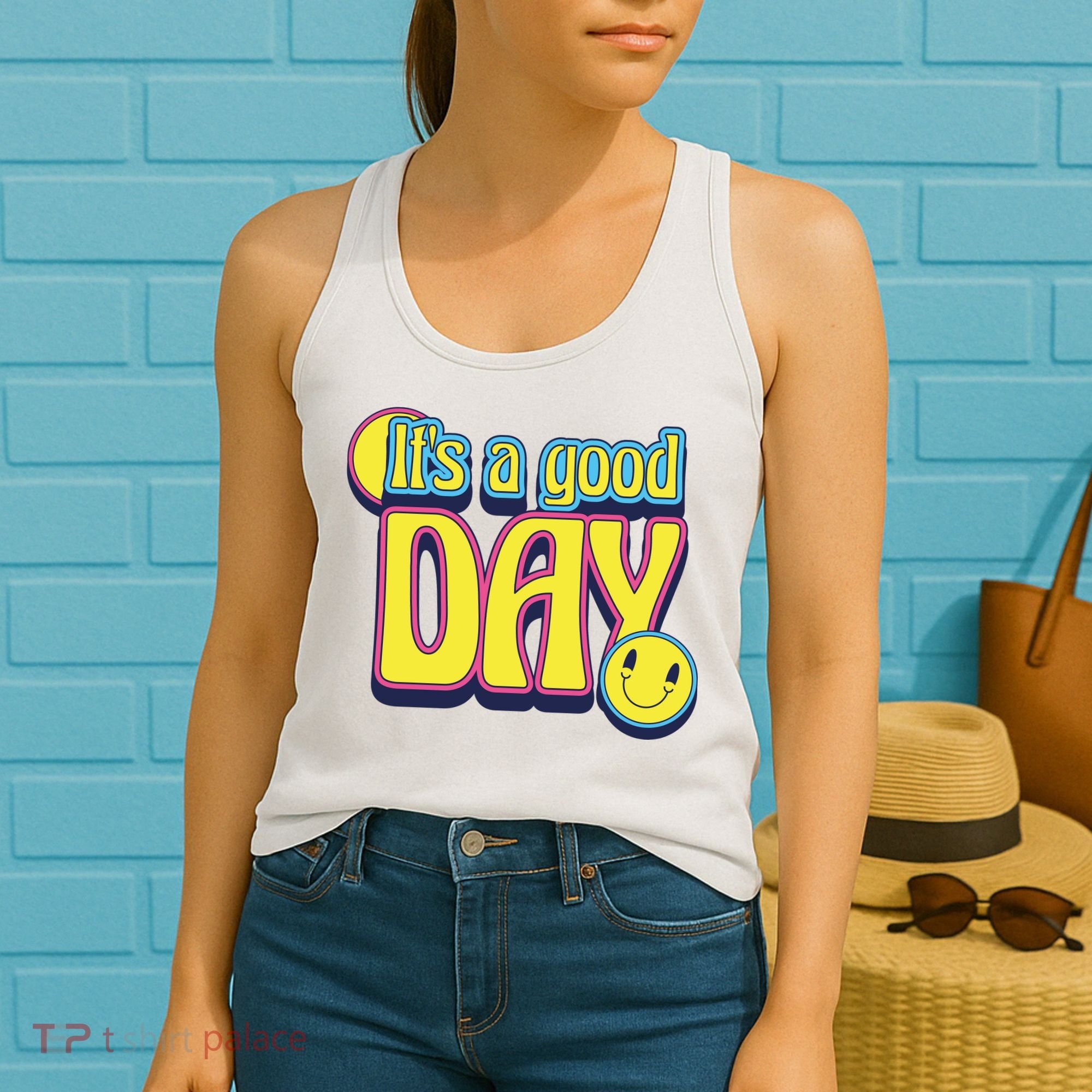 It's A Good Day Retro Positive Happy Women's Tank Top