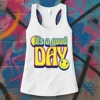 It's A Good Day Retro Positive Happy Women's Tank Top thumb 3