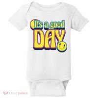 It's A Good Day Retro Positive Happy Baby Bodysuit thumb 0